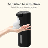 A 400mL bathroom liquid dispenser hand sanitizer sensor rechargeable wall-mounted automatic soap dispenser
