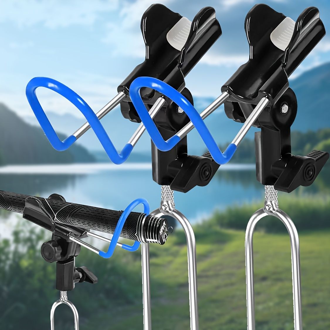 1-piece set upgraded shore fishing fishing rod stand, fishing farm fishing rod stand, ground fishing rod stand, beach raised fishing rod stand, anti-slip design, protect your fishing rod