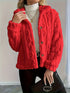 Double-Sided Fleece Coat Turn-Down Collar Button Coat Women&