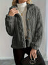 Double-Sided Fleece Coat Turn-Down Collar Button Coat Women&