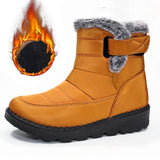 Women's Faux-Fur Trimmed Snow Boots - Yellow - Size 10(AU10/EU38)