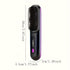 Black Silver Wireless Hair Straightening Comb Fast Heating Hair Comb Women&