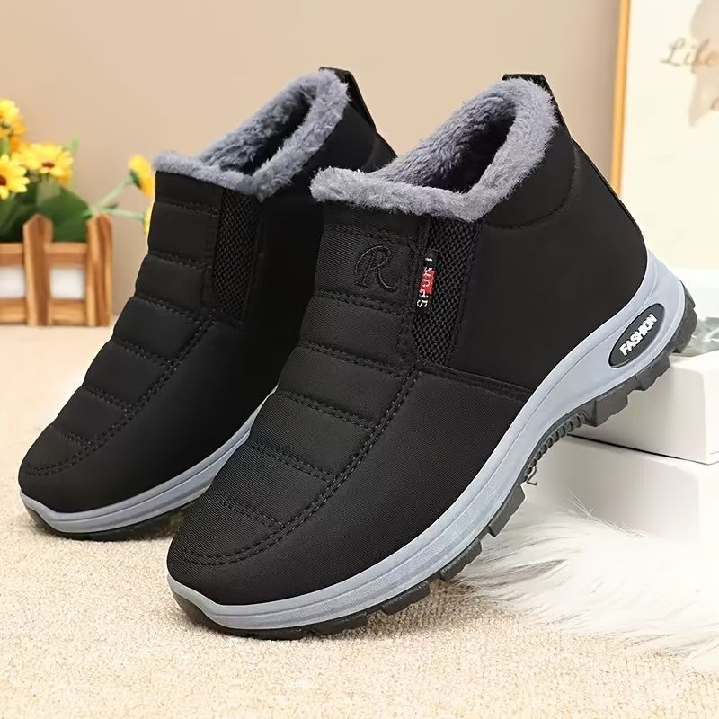 Unisex Furry-Lined Ankle Boots - Blue - Size 12(AU12/EU43)