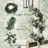 Green White Artificial Eucalyptus Garlands White Baby&