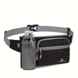 One pack sports outdoor leisure waist bag multifunctional can put water bottle belt bag waist mobile phone bag suitable for running fitness, shopping, hiking, school season, marathon competition and other scenes