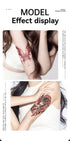 4PCS Half Arm Tattoo Sticker Resin Anime Colorful Waterproof One-time Tattoo Sticker