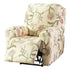 Recliner Cover Anti Scratch Lazy Recliner Chair Cover Protective Stretching Printed Reclining Chair Cover Sofa Slipcovers Convenient Elastic Reclining Chair Slipcover for Home - Beige - Size One-seater