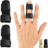 Finger Splint - Universal Finger Straightener - Broken and Trigger Finger Splints - Brace for Arthritis Pain and Support - Sprain Relief for Middle, Index, Ring, Pinky Fingers - Black - Size 2 Pack