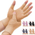 2-Pair Arthritis Compression Gloves- for Hand Arthritis, Carpal Tunnel Pain, Rheumatoid Arthritis, RSI, Fingerless, Anti-Slip, Breathable Gloves for Men & Women, Typing, Daily Use - Light Brown - Size L