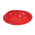 Spill-Proof Scoop Plate, 9" - Dish with Wall for Disabled, Handicapped, Elderly Adults with Special Needs from Parkinsons, Dementia, Stroke, Tremors with - Non Skid Padded Bottom - Red / 2 Pack