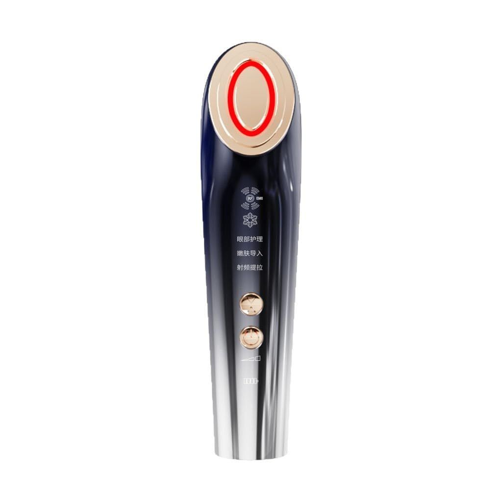 At-Home Facial Massager Beauty Device, 4-in-1 Microcurrent Face Lifting Tool with Red Light Therapy, Eye Care & Serum Infusion, Portable Skin Tightening Machine