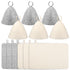 6Pcs Sauna Hats & 6Pcs Sauna Mats, Felt Sauna Hat, Bath Hair Caps with Loops, Heat Insulation Sauna Mat, Head Protection Shower Hat, Safe Sauna Mat Set, Sauna Accessories for Home