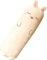 Long-Shaped Pillow Plush Pillow Hugging Pillow Soft Pillow Sleeping Pillow Gift - Beige - Size 39in