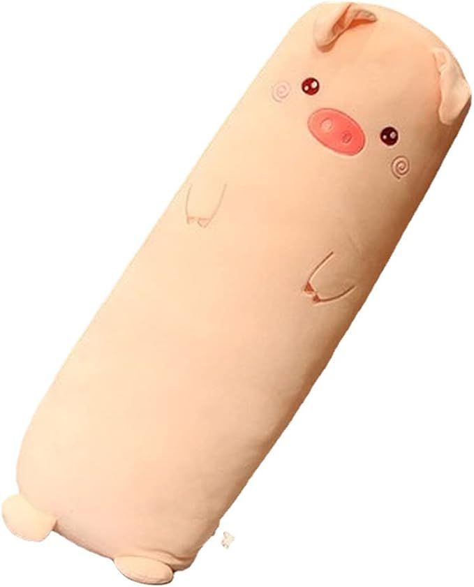 Long-Shaped Pillow Plush Pillow Hugging Pillow Soft Pillow Sleeping Pillow Gift - Pink - Size 39in