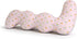 Long Rectangular Leg Pillow for Side Sleeping, Breathable Summer Cushion with Removable Washable Cover, Slim Lightweight Support Pillow for Bed Sofa Couch Travel Use - Pink - Size 130cm