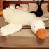 Giant White Goose Plush Pillow Soft Fabric Pillow Sleeping Companion Hugging - White - Size 75in