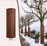 100*20*20cm Palm Tree Root Protectors Winter Protection for Trees Root Self Adhesive Plant Trunk Insulation Cover with Drawstring for Garden Outdoor Cold Weather Plants Trunk Protection - Brown