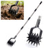 Garden Hand-Held Rotating Tiller for Home and Garden Soil Cultivation-Black