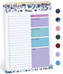 1Pack To Do List Notepad, Undated Daily Planner for Work and Goal Setting Greenery Sway, 52 Sheets, 9.8" x 6.5" , for Office, Home and school, Daily Task Planning, Notes and Everyday Organization - Purple - Size 1Pack