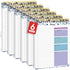 6Pack To Do List Notepad, Undated Daily Planner for Work and Goal Setting Greenery Sway, 52 Sheets, 9.8" x 6.5" , for Office, Home and school, Daily Task Planning, Notes and Everyday Organization - Purple - Size 6Pack