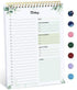 1Pack To Do List Notepad, Undated Daily Planner for Work and Goal Setting Greenery Sway, 52 Sheets, 9.8" x 6.5" , for Office, Home and school, Daily Task Planning, Notes and Everyday Organization - Light Green - Size 1Pack