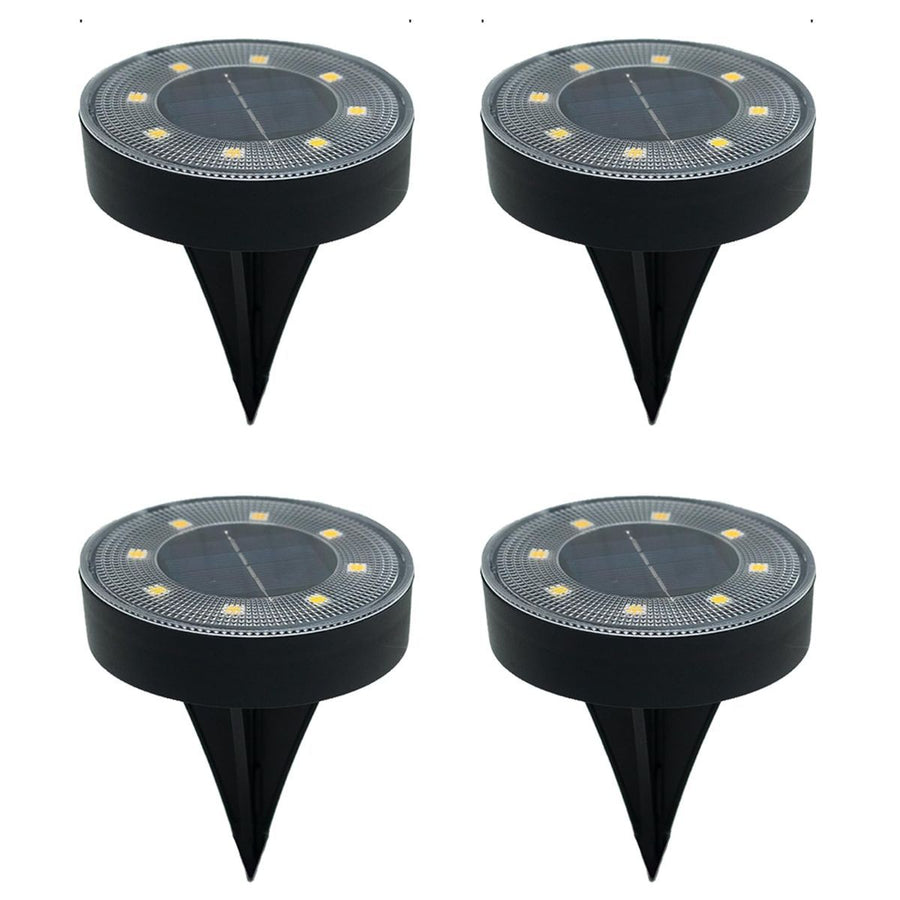 Solar Ground Lights Garden Lights Outdoor Lights Waterproof Lights LED Lights - White - Size 4 Pack