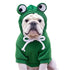 Dog Hoodie Frog-Themed Autumn Winter Pet Clothing Small Medium Dogs Soft - Green - Size L