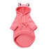 Dog Hoodie Frog-Themed Autumn Winter Pet Clothing Small Medium Dogs Soft - Pink - Size XL