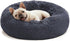 Pet Bed Anti-Anxiety Pet Bed Donut Pet Bed Small Dog Bed Medium Dog Bed Cat Bed - Navy / 20in