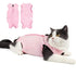 Cat Recovery Jumpsuit Abdominal Wound Protection Post-Surgery Cat Clothing - Pink - Size M(Above 3.5 lbs)