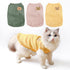 3PCS Waffle Knit Pet Shirt Sphynx Cat Clothing Small Dog T-Shirt Pet Fashion - Green&Pink&Yellow / M(4.1-7.5lb)