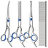 Dog Grooming Scissors Cat Grooming Scissors 4-In-1 Grooming Set Pet Grooming - Blue