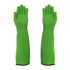Cat Grooming Gloves Pet Handling Gloves Anti-Scratch Gloves Cat Nail Trimming - Green - Size 15.7in