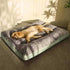 Warm Dog Bed Washable Pet Bed Non-Slip Dog Bed High Backrest Dog Bed Thick Dog - Gray - Size 47*37.4in