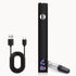 Rechargeable Thread Burner Kit Digital LCD Screen Displays for Intelligent Temperature Control Burning Pen with Three Settings of 2.7V, 3.7V and 4.2V,510 threaded battery - Black - Size 3.5in