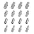 16Pcs 1/2",1/4" and 3/8" Square Drive Adapters, Double-Head External Square Internal Hexagonal Connector