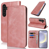 Fit for Samsung Galaxy Wallet Case with Card Holder for Women Men| Premium PU Leather, Flip Folio Purse Case, with Card Slot, Stand Holder,Magnetic Closure, TPU Shockproof Protective Case - Rose Gold - Size Samsung A08 4G