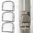 3Pcs Salon Chair Cover, PVC Clear Chair Back Covers, Waterproof Salon Chair Covers Protectors, Soft Salon Chair Back Cover, Fits Most Standard Salon Chairs Office Chairs, 20"x 15.7"x 4.7" - Black - Size 20in