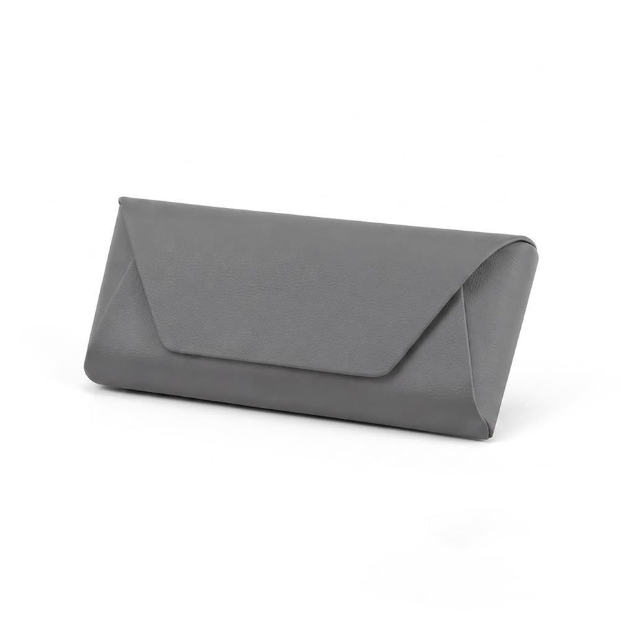 Car Glasses Case for Kia Sorento 2025 2026 BL/XM/UM/MQ4 Magnetic Leather Car Sunglasses Holder, Adhesive Mount Eyewear Organizer Box, Quick Release Dashboard Storage Accessory - Gray - Size 16*6.3cm