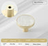 8Pcs Drawer Knob Set, Zinc Alloy Dresser Pull with Screws, Decorative Drawer Handle, Exquisite Furniture Knob for Closet Dresser Door - White - Size 22mm