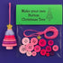 Christmas gift Christmas Button Ornament - Festive Santa Design Craft Kit （Red Christmas tree）