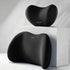 Christmas gift Car Headrest & Lumbar Support Set, Ergonomic Plush Cushion for Driver & Passenger, Comfort & Spine Protection for Long Drives（black）