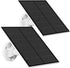 2-Pack 5W Solar Panel for Outdoor Security Camera – 5V USB Charger with 9.8ft Cable, IP65 Waterproof, Adjustable Mount, Compatible with Most Battery Cameras (White)