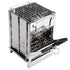Portable Folding Camping Stove with Grill – Stainless Steel Wood-Burning Fire Pit for Hiking, Backpacking, BBQ & Outdoor Cooking (Silver)