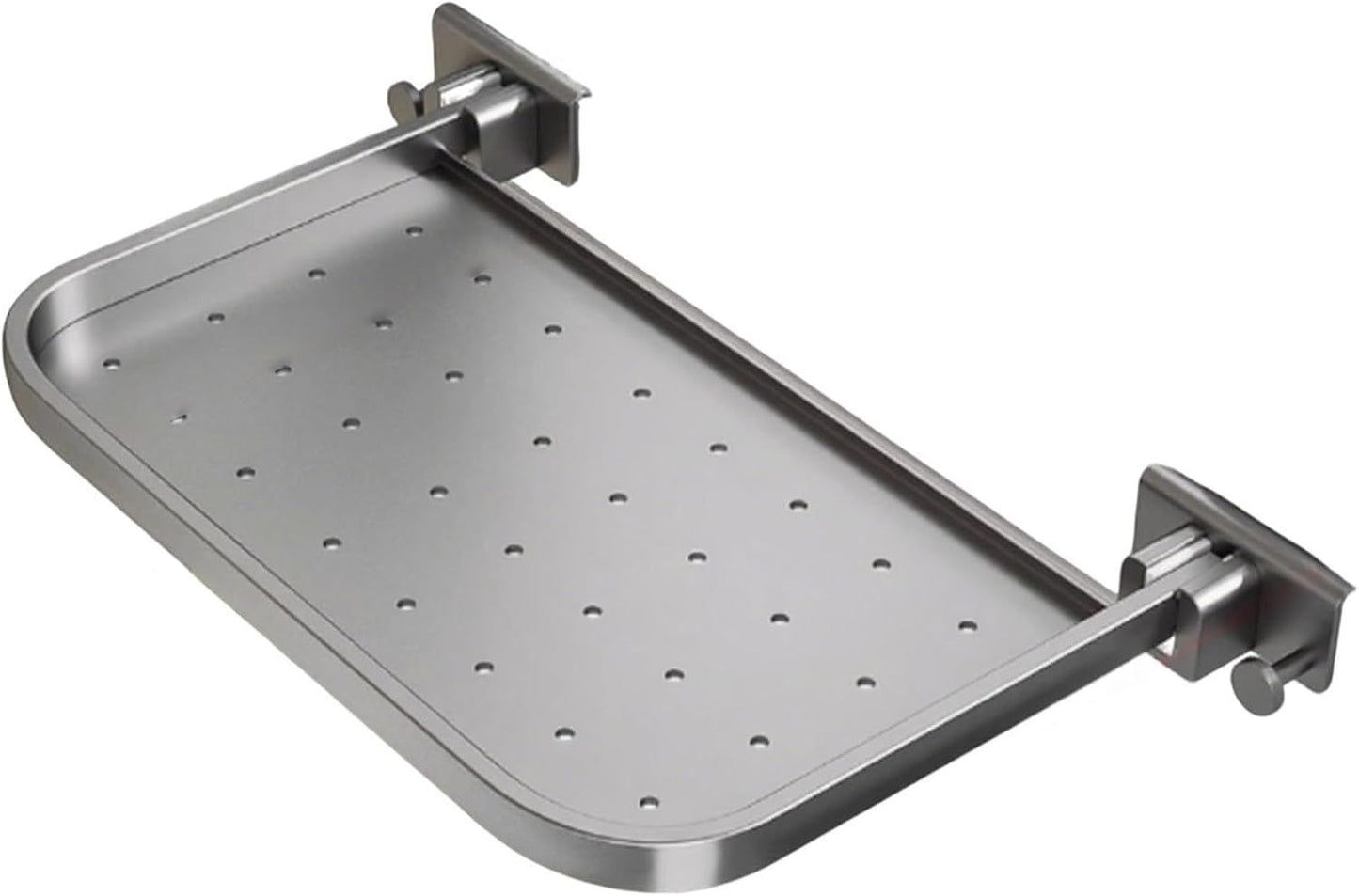 Foldable Window-Mounted Drying Rack with Clamp-on Design for Shoes, Plants & Small Items (Grey)