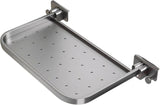 Foldable Window-Mounted Drying Rack with Clamp-on Design for Shoes, Plants & Small Items (Grey)