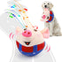 Interactive Pig Dog Toy – Rechargeable, Self-Moving & Squeaky with Recording & Music Modes, Dual-Mode Sound Activation, Durable Plush Cover, Ideal for Small to Large Dogs to Relieve Boredom and Anxiety (Red)