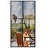 Magnetic Screen Door 110cm x 210cm – Self-Adhesive Mesh Netting for Mosquito & Wasp Protection, Indoor Outdoor Use, (Black,XL)