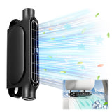 Car Seat Cooling Fan with USB Power – Portable Headrest Ventilator for Front & Rear Seats, 3-Speed Quiet Airflow, Ideal for Cars, SUVs, Trucks, Office Chairs (Black)