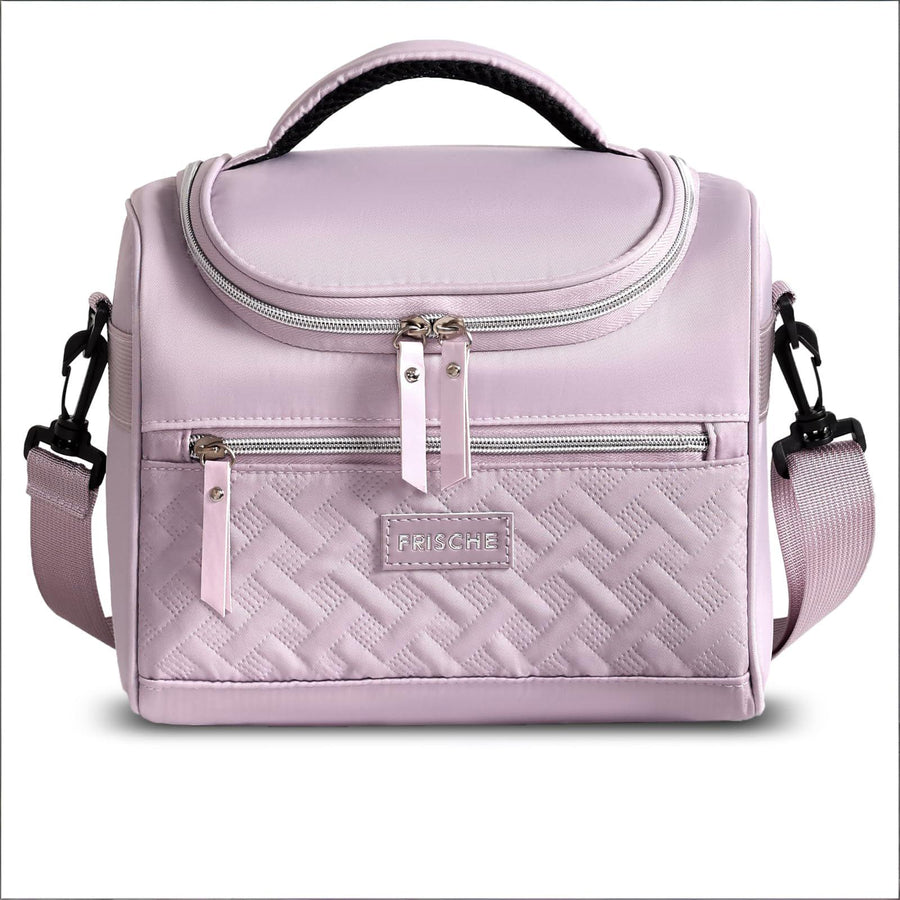 Insulated Lunch Bag with Adjustable Shoulder Strap – 8L Cooler Tote for Work, School, Picnic & Outdoor Use (Purple) | Other Colors Available in Store
